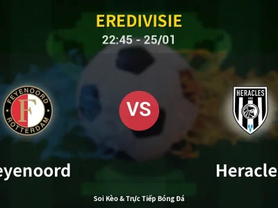 Soi Kèo Feyenoord vs Heracles – 22:45 25/01 | Nhận Định, Dự Đoán Tỷ Số