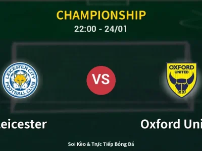 Soi Kèo Leicester vs Oxford United – 22:00 24/01 | Nhận Định, Dự Đoán Tỷ Số