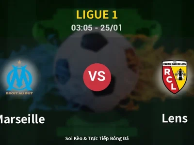 Kết Quả: Marseille 3-1 Lens – Highlight & Bàn Thắng | Ligue 1