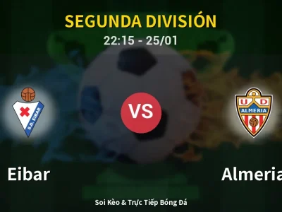 Soi Kèo Eibar vs Almeria – 22:15 25/01 | Nhận Định, Dự Đoán Tỷ Số