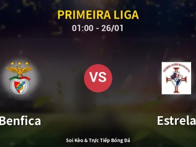 Kết Quả: Benfica 4-0 Estrela – Highlight & Bàn Thắng | Primeira Liga