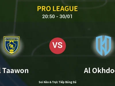 🔴 Trực Tiếp: Al Taawon 0-0 Al Okhdood – Link Xem Pro League (Full HD)
