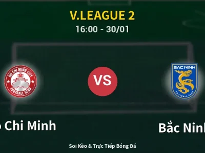 Kết Quả: Ho Chi Minh 0-1 Bắc Ninh – Highlight & Bàn Thắng | V.League 2