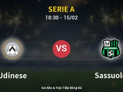 Kết Quả: Udinese 1-2 Sassuolo – Highlight & Bàn Thắng | Serie A