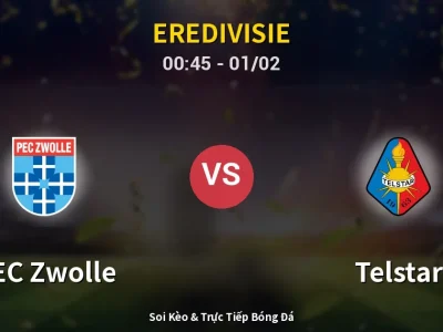 Kết Quả: PEC Zwolle 4-1 Telstar – Highlight & Bàn Thắng | Eredivisie