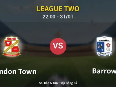 Soi Kèo Swindon Town vs Barrow – 22:00 31/01 | Nhận Định, Dự Đoán Tỷ Số
