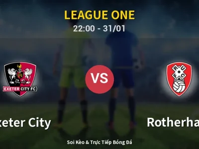 Soi Kèo Exeter City vs Rotherham – 22:00 31/01 | Nhận Định, Dự Đoán Tỷ Số