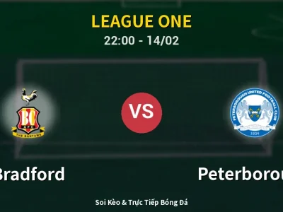 Soi Kèo Bradford vs Peterborough – 22:00 14/02 | Nhận Định, Dự Đoán Tỷ Số