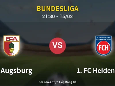 🔴 Trực Tiếp: FC Augsburg 0-0 1. FC Heidenheim – Link Xem Bundesliga (Full HD)