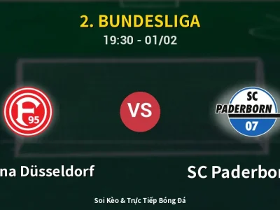 🔴 Trực Tiếp: Fortuna Düsseldorf 0-1 SC Paderborn 07 – Link Xem 2. Bundesliga (Full HD)