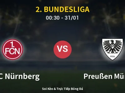 Kết Quả: 1. FC Nürnberg 1-1 Preußen Münster – Highlight & Bàn Thắng | 2. Bundesliga