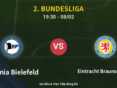 Kết Quả: Arminia Bielefeld 3-2 Eintracht Braunschweig – Highlight & Bàn Thắng | 2. Bundesliga