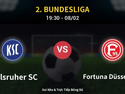 Kết Quả: Karlsruher SC 1-1 Fortuna Düsseldorf – Highlight & Bàn Thắng | 2. Bundesliga
