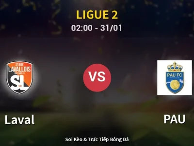 Kết Quả: Laval 0-1 PAU – Highlight & Bàn Thắng | Ligue 2