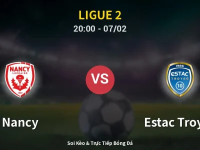 🔴 Trực Tiếp: Nancy 1-1 Estac Troyes – Link Xem Ligue 2 (Full HD)