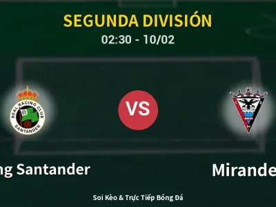 Kết Quả: Racing Santander 1-0 Mirandes – Highlight & Bàn Thắng | Segunda División