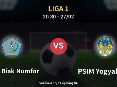 🔴 Trực Tiếp: PSBS Biak Numfor 1-3 PSIM Yogyakarta – Link Xem Liga 1 (Full HD)