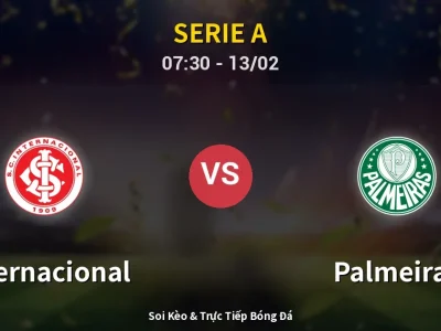 Kết Quả: Internacional 1-3 Palmeiras – Highlight & Bàn Thắng | Serie A