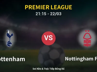 Soi Kèo Tottenham vs Nottingham Forest – 21:15 22/03 | Nhận Định, Dự Đoán Tỷ Số