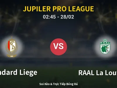 Kết Quả: Standard Liege 1-1 RAAL La Louvière – Highlight & Bàn Thắng | Jupiler Pro League
