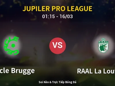 🔴 Trực Tiếp: Cercle Brugge 0-1 RAAL La Louvière – Link Xem Jupiler Pro League (Full HD)