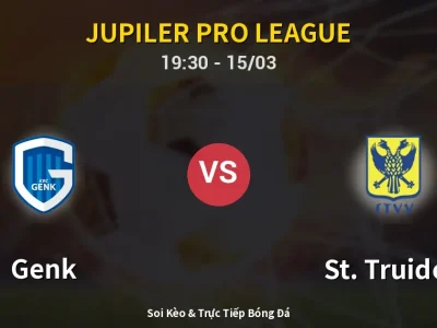 Soi Kèo Genk vs St. Truiden – 19:30 15/03 | Nhận Định, Dự Đoán Tỷ Số