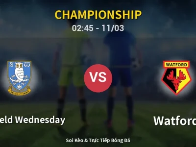 Kết Quả: Sheffield Wednesday 1-1 Watford – Highlight & Bàn Thắng | Championship