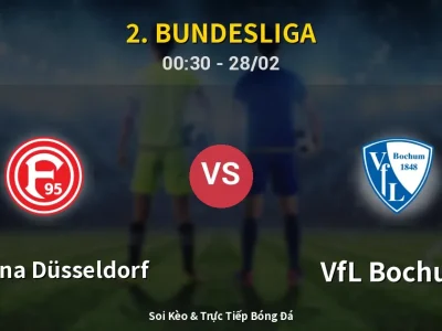 Kết Quả: Fortuna Düsseldorf 2-1 VfL Bochum – Highlight & Bàn Thắng | 2. Bundesliga