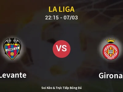 Soi Kèo Levante vs Girona – 22:15 07/03 | Nhận Định, Dự Đoán Tỷ Số