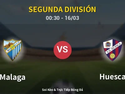Kết Quả: Malaga 5-3 Huesca – Highlight & Bàn Thắng | Segunda División