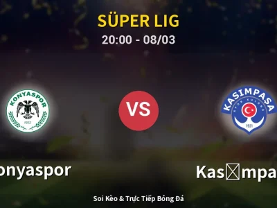 🔴 Trực Tiếp: Konyaspor 1-1 Kasımpaşa – Link Xem Süper Lig (Full HD)