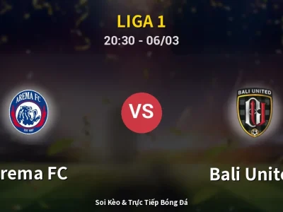 🔴 Trực Tiếp: Arema FC 1-3 Bali United – Link Xem Liga 1 (Full HD)