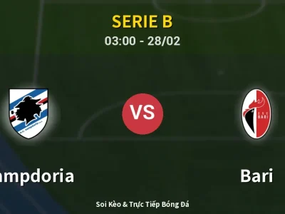 Kết Quả: Sampdoria 0-2 Bari – Highlight & Bàn Thắng | Serie B
