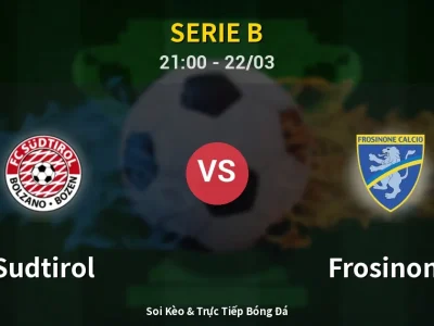 🔴 Trực Tiếp: Sudtirol 0-1 Frosinone – Link Xem Serie B (Full HD)