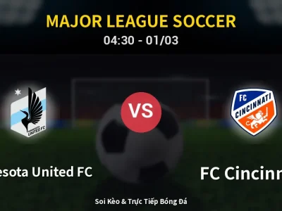 Kết Quả: Minnesota United FC 1-0 FC Cincinnati – Highlight & Bàn Thắng | Major League Soccer