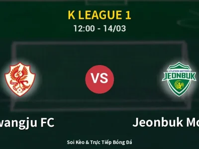 Kết Quả: Gwangju FC 0-0 Jeonbuk Motors – Highlight & Bàn Thắng | K League 1
