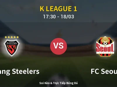 Kết Quả: Pohang Steelers 0-1 FC Seoul – Highlight & Bàn Thắng | K League 1
