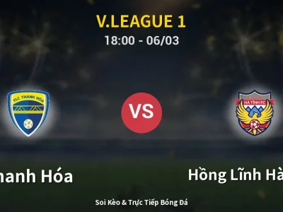 Kết Quả: Thanh Hóa 0-1 Hồng Lĩnh Hà Tĩnh – Highlight & Bàn Thắng | V.League 1