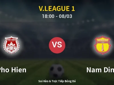 Kết Quả: Pho Hien 0-1 Nam Dinh – Highlight & Bàn Thắng | V.League 1