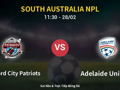 Kết Quả: Playford City Patriots 4-2 Adelaide United II – Highlight & Bàn Thắng | South Australia NPL