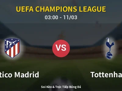 Kết Quả: Atletico Madrid 5-2 Tottenham – Highlight & Bàn Thắng | UEFA Champions League