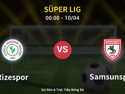 Kết Quả: Rizespor 4-1 Samsunspor – Highlight & Bàn Thắng | Süper Lig