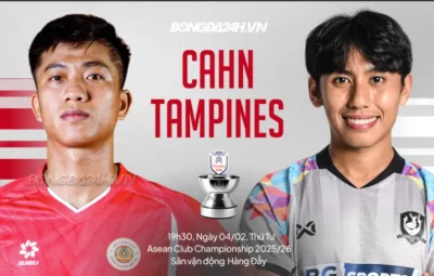 CAHN vs Tampines: Trận 'tổng duyệt' nảy lửa trước thềm đại chiến Cúp C2 châu Á 1