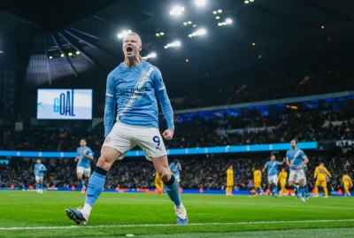 Haaland 'xé lưới' kỷ lục Man City: Chạm mốc 153 bàn, đuổi sát Aguero 1